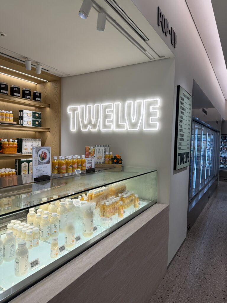 Curated organic groceries at TWELVE wellness pantry