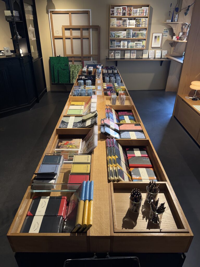Stationery items on display at Point of View Seongsu