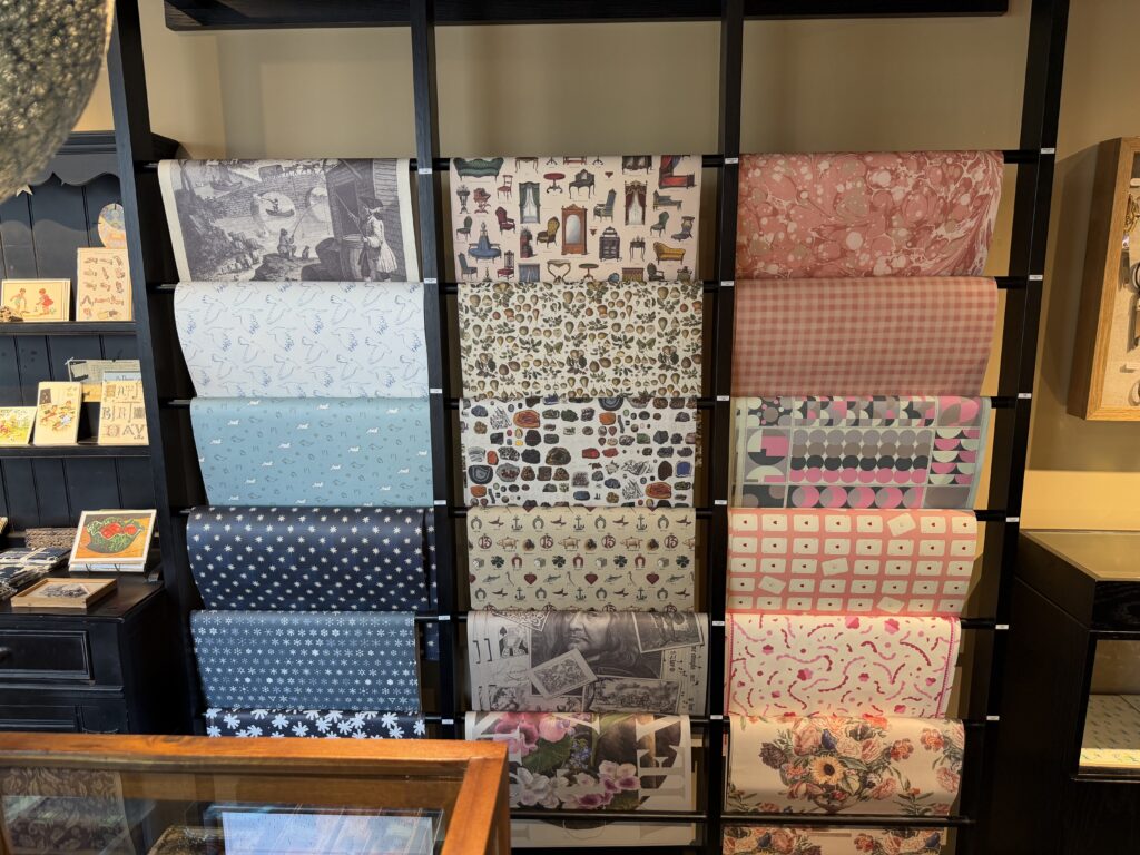 Stationery items on display at Point of View Seongsu